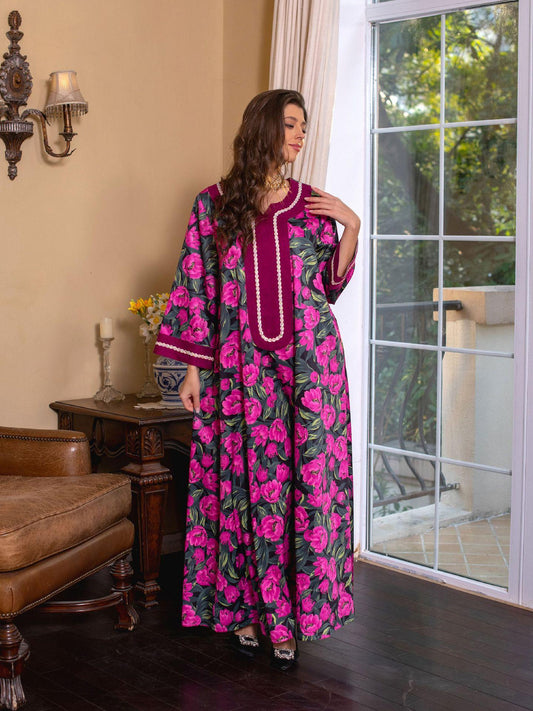 LUMAYA LUMAYA1072 Fashion New Product Hot Diamond Printed Dress