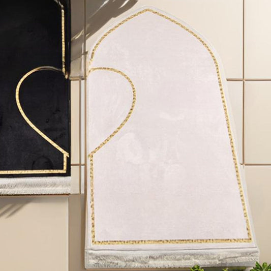 LM1238 2pcs Set Heart-SLMped Flannel Printed Blanket and Prayer Mat