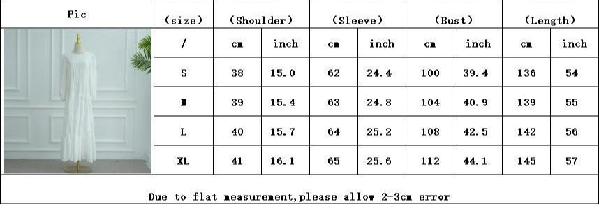 LM6630 Cotton embroidered flower long dress