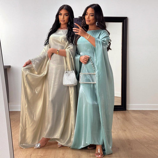 LM1348 Elegant Kaftan in Gold Cotton – 20 Vibrant Colors Available