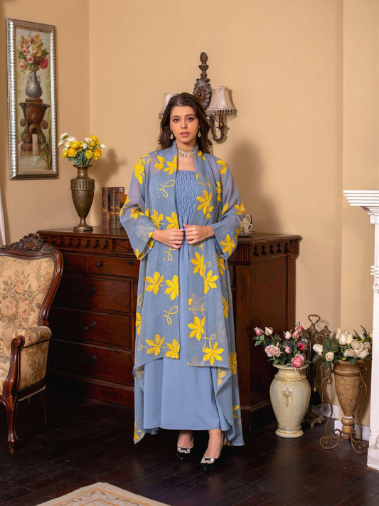 LUMAYA LUMAYA1076 2pcs Inner Dress with Cardigan