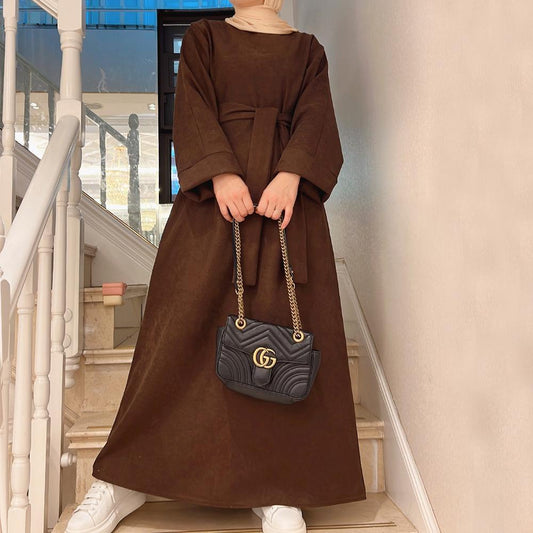 LUMAYA LUMAYA1011 Solid Color Tunic Dress