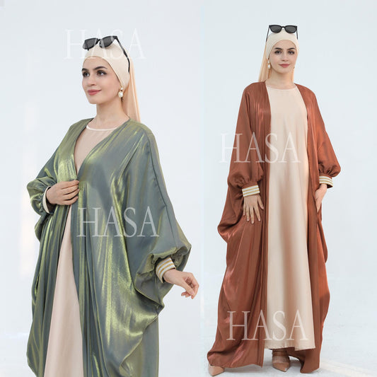 LUMAYA5873 Temperament Cardigan Long Coat Exquisite Trim To Create Elegant Style