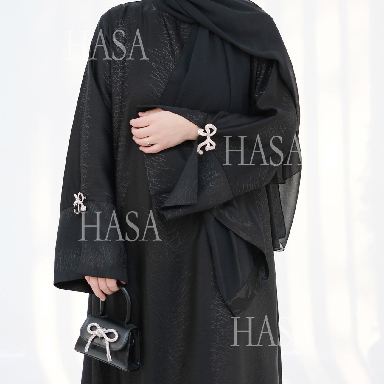 LUMAYA5867 Bow-knot Cuff Long Skirt | Elegant and Radiant