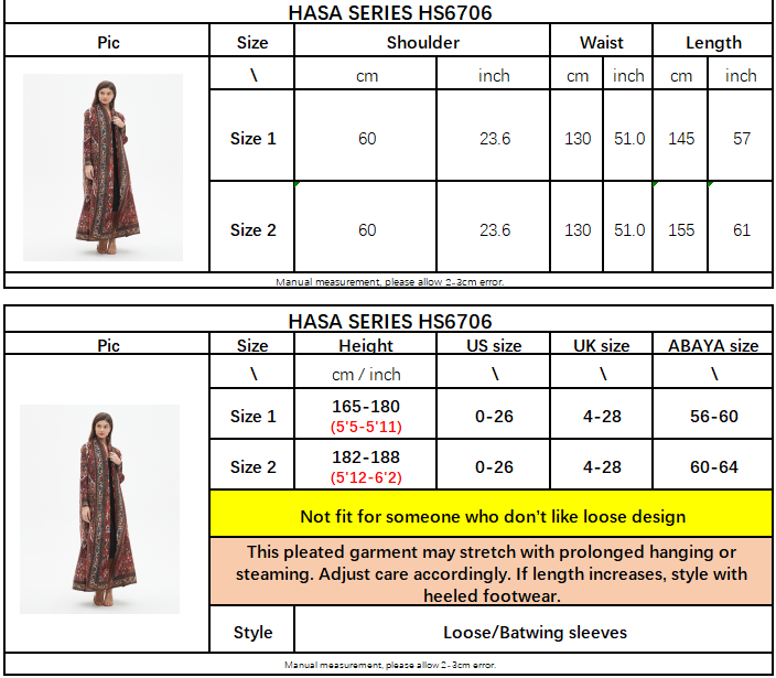 LUMAYA6706 Bohemian Elegance , Vibrant Red Printed Abaya