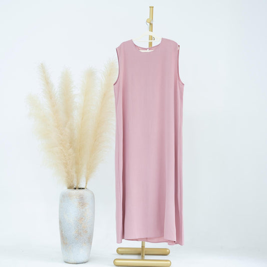 LUMAYA LUMAYA1019 Solid Color Bottom Tank Top Dress