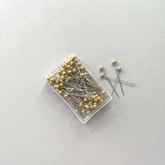 LUMAYA LUMAYA1066 100pcs/box Stainless Steel Pearl Breast Needle Scarf Button
