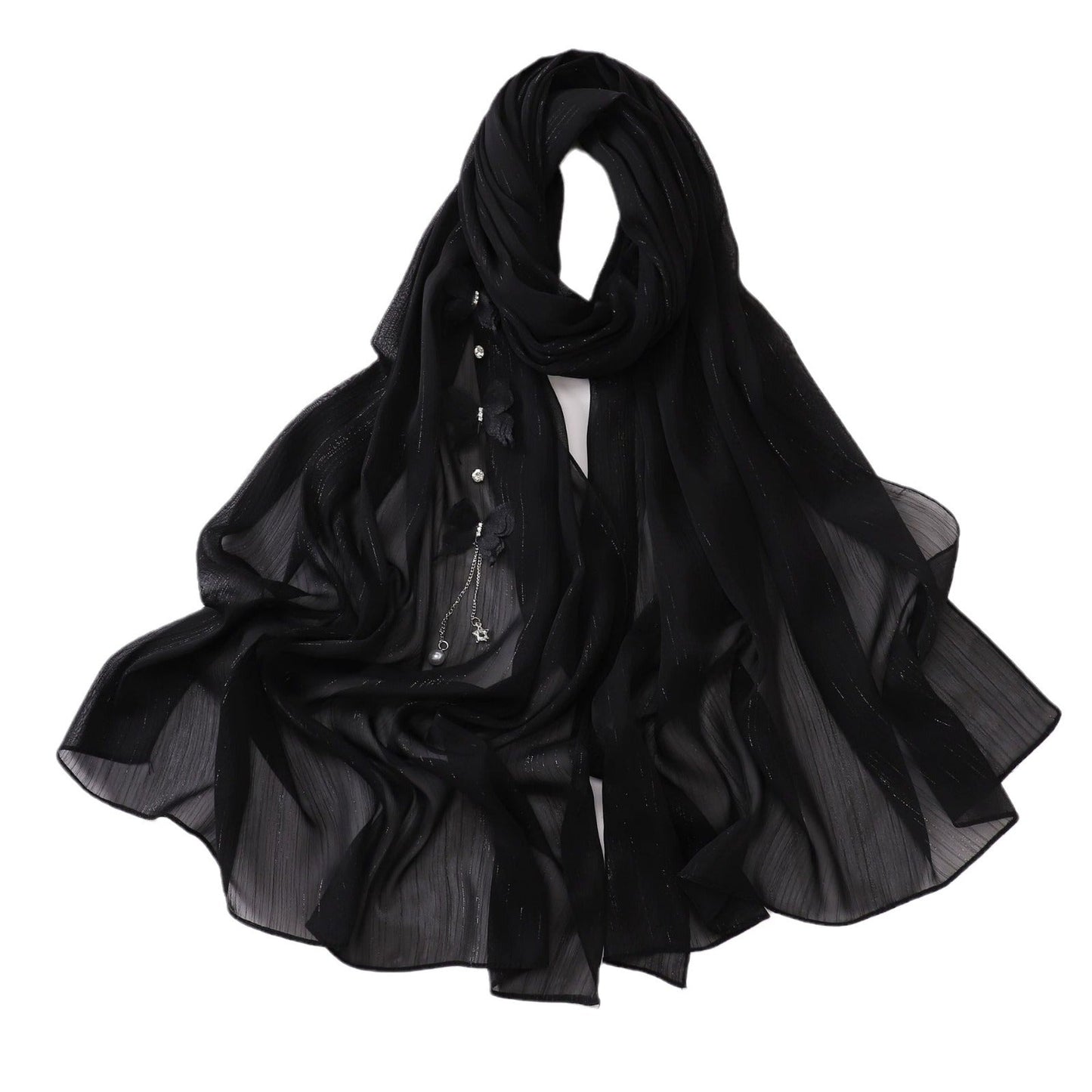 LUMAYA LM1112 Butterfly Long Headband Muslim Hijab