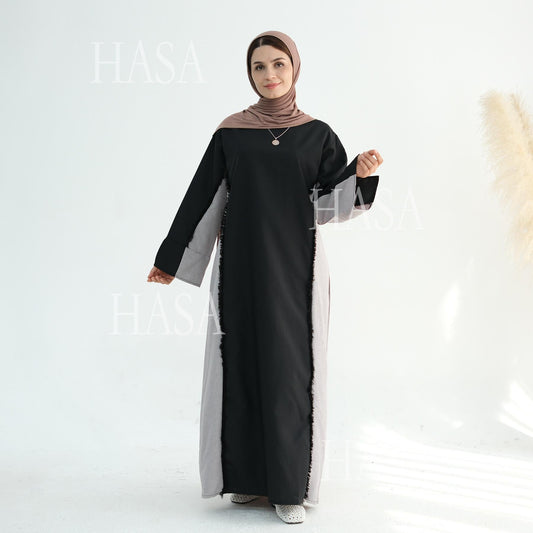 LUMAYA5606 Stylish Patchwork Robe - Cardigan and Dress (belt Pockets Only on Dress) party wear red dress graduation dress thick thigh 2 part bow outfits