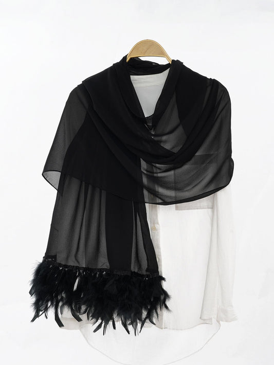 LUMAYA LM1146 Pure Color Chiffon BreatLMble Headscarf