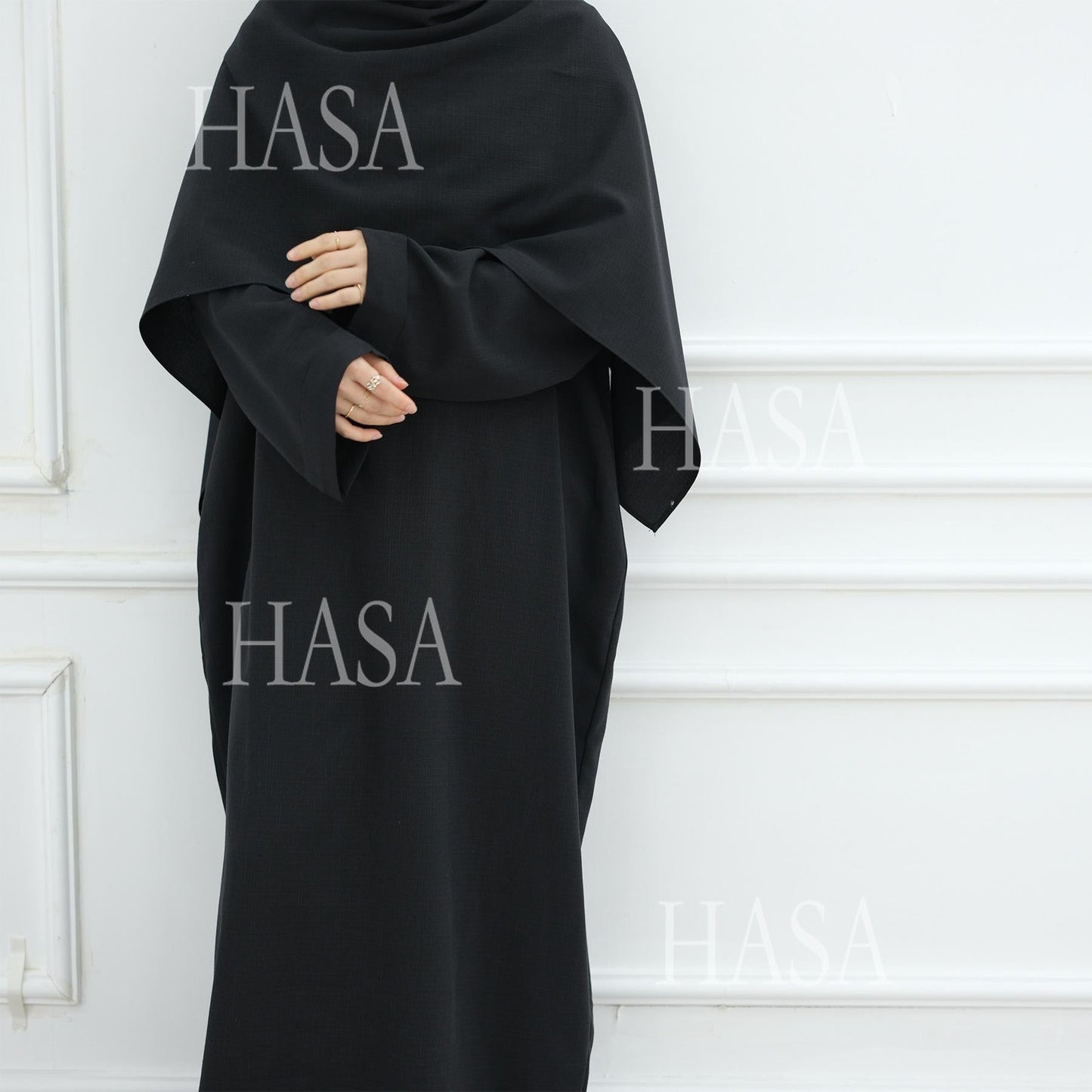 LM6577 Women's Solid Color Two-piece Long Skirt with SLMwl Abaya