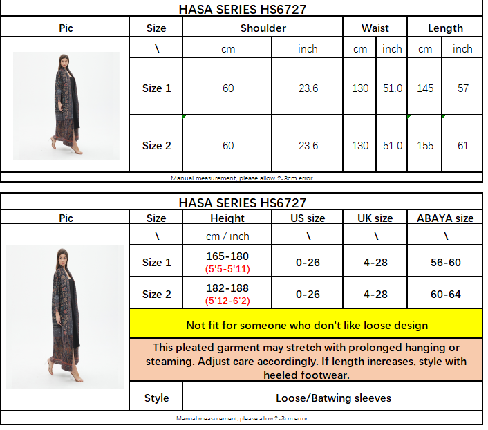 LUMAYA6727 Multicolor Printed Abaya with Traditional Motifs