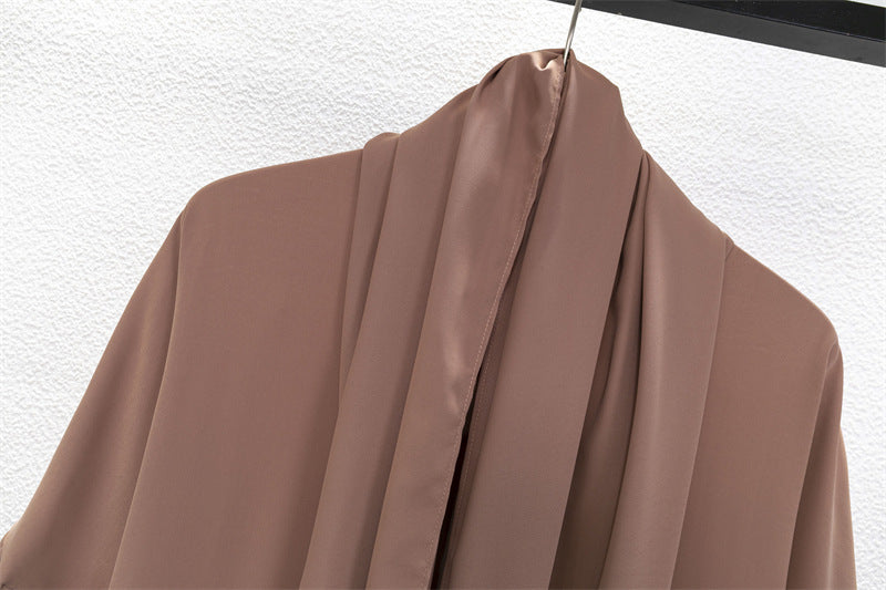 HAYA10049  New Middle East Dubai Turkish Robe Dress with Hijab hoody abaya
