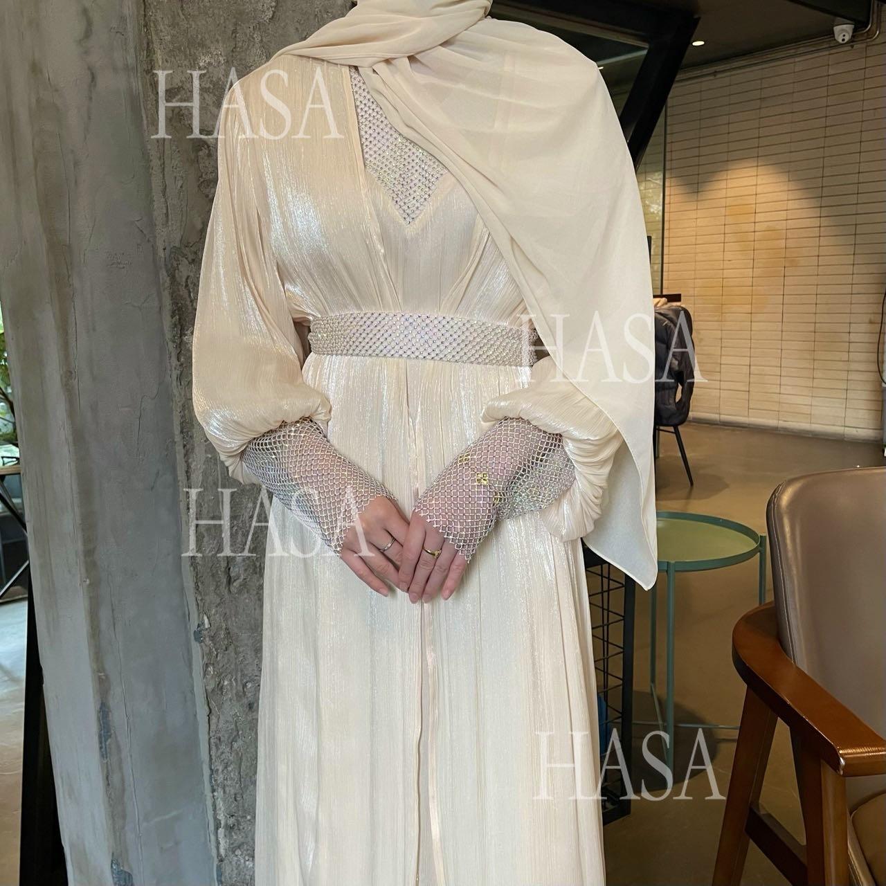 LUMAYA6481  Chiffon Robe 4 - Piece Set for Graceful Look
