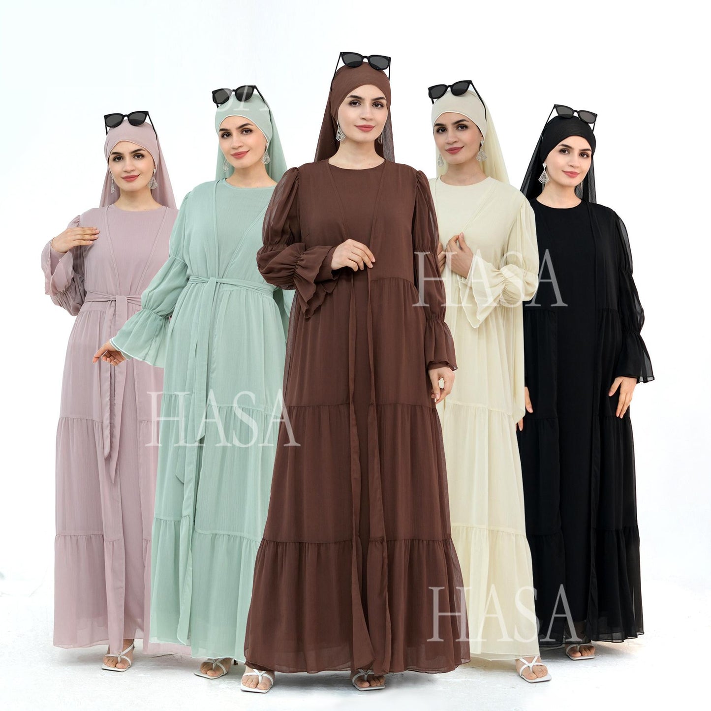 LUMAYA5881 Simple Two-piece Suit, A Dress Combination TLUMAYAt Combines Comfort and Elegance closed abayas