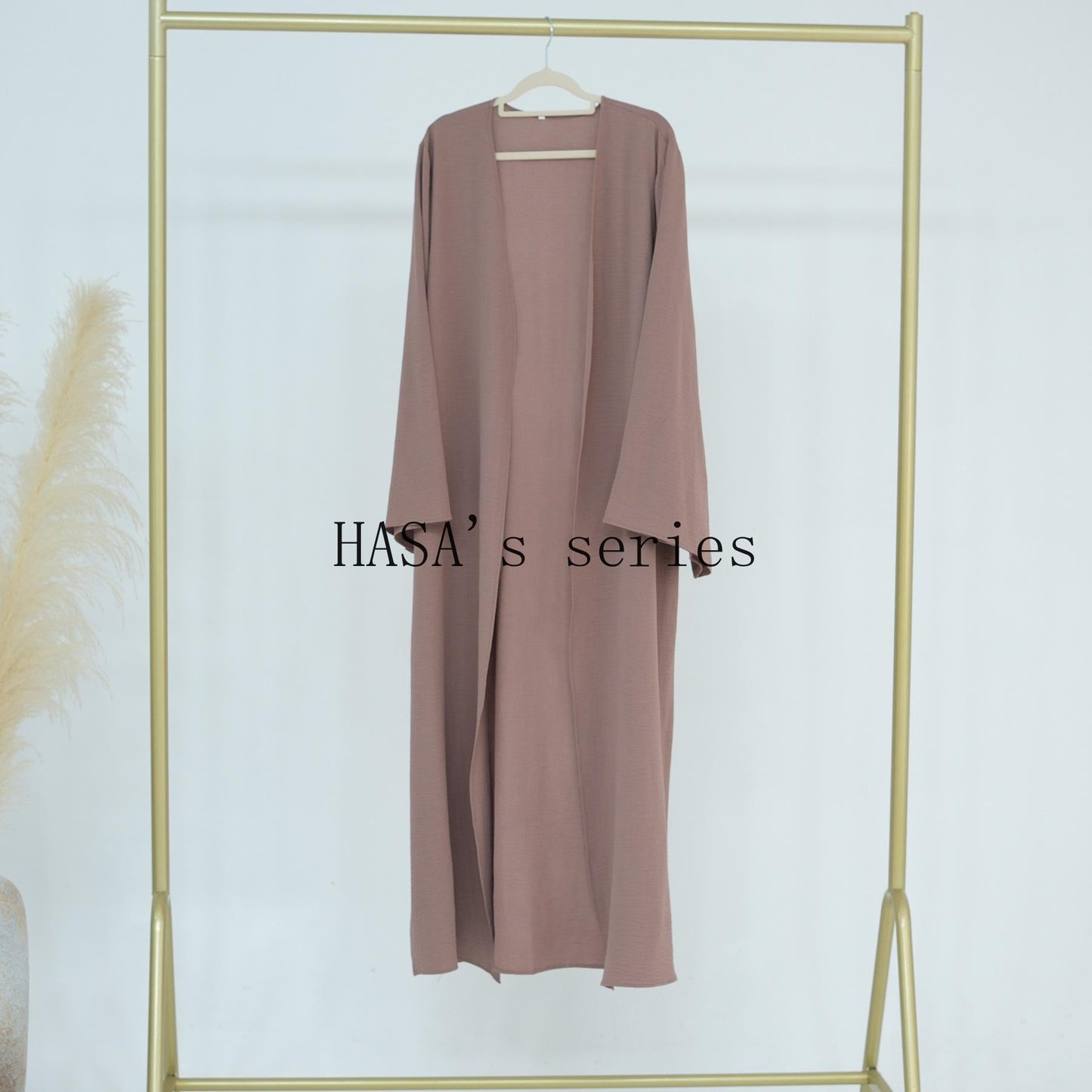 LUMAYA5107 Minimalist Style Three-piece Set | Solid Color Long Coat Paired with A Loose Two-piece Suit.