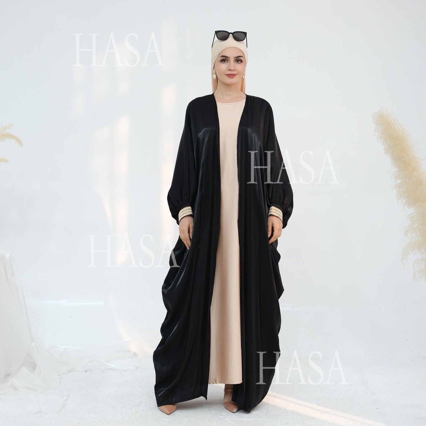 LUMAYA5873 Temperament Cardigan Long Coat Exquisite Trim To Create Elegant Style