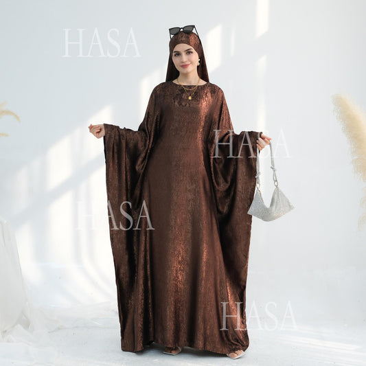 LUMAYA5879 Light-sensing Two-piece Dress | with Headscarf Design, The Overall Matching Is More Worry-free