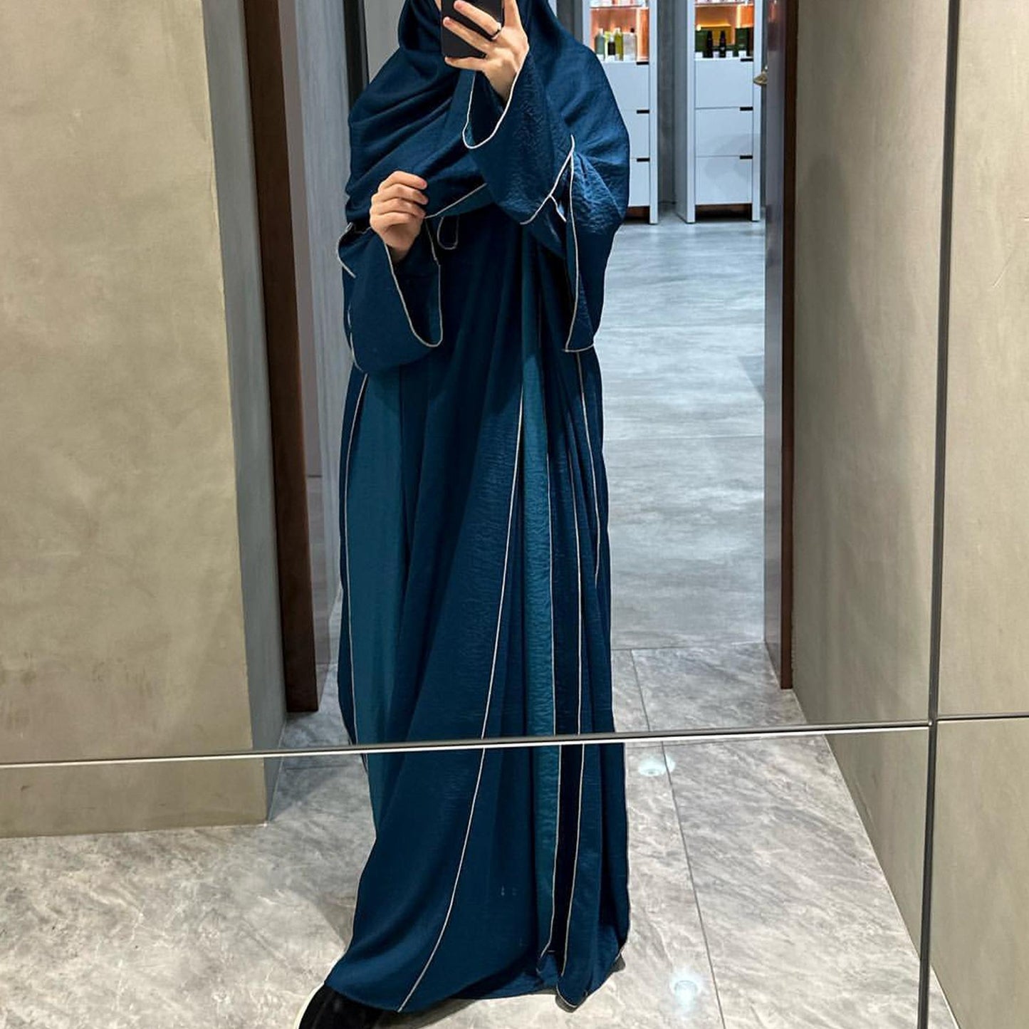 LUMAYA LUMAYA0933 3 Pcs Set Cardigan+Inner Dress+Hijab