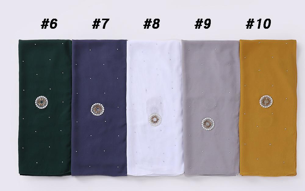 LUMAYA LM1126 Pearl Chiffon Baotou Scarf