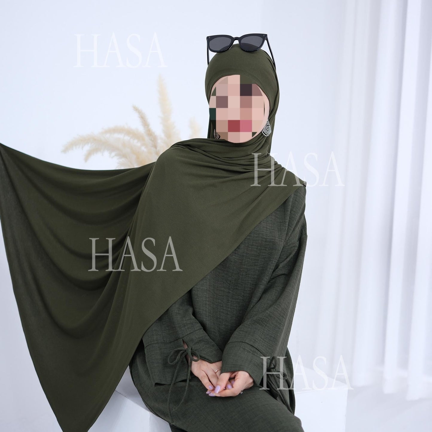 LUMAYA6554 Plain Modal Cotton Scarf with Lightweight Comfort