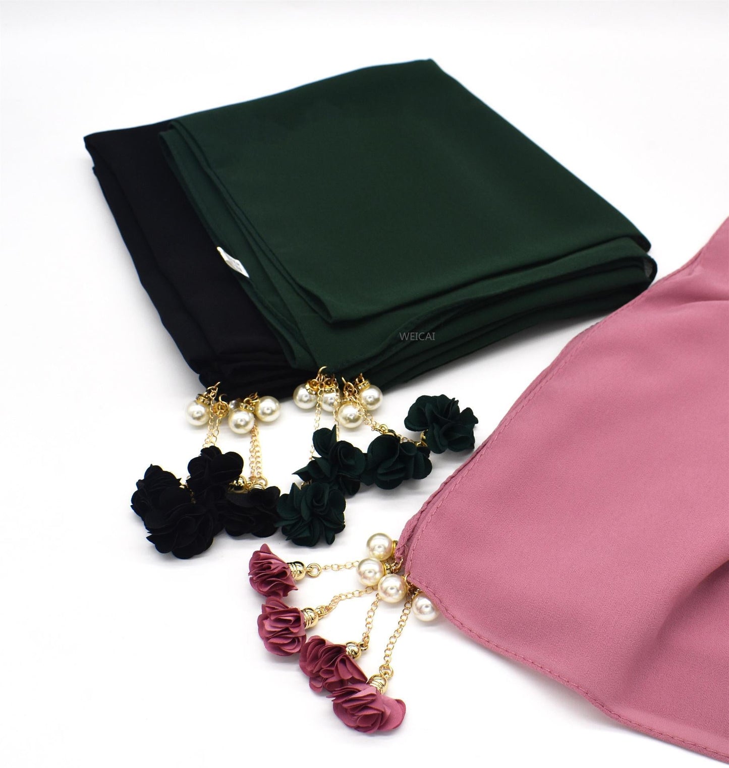 LUMAYA LUMAYA1055 Pearl Flower Hijab