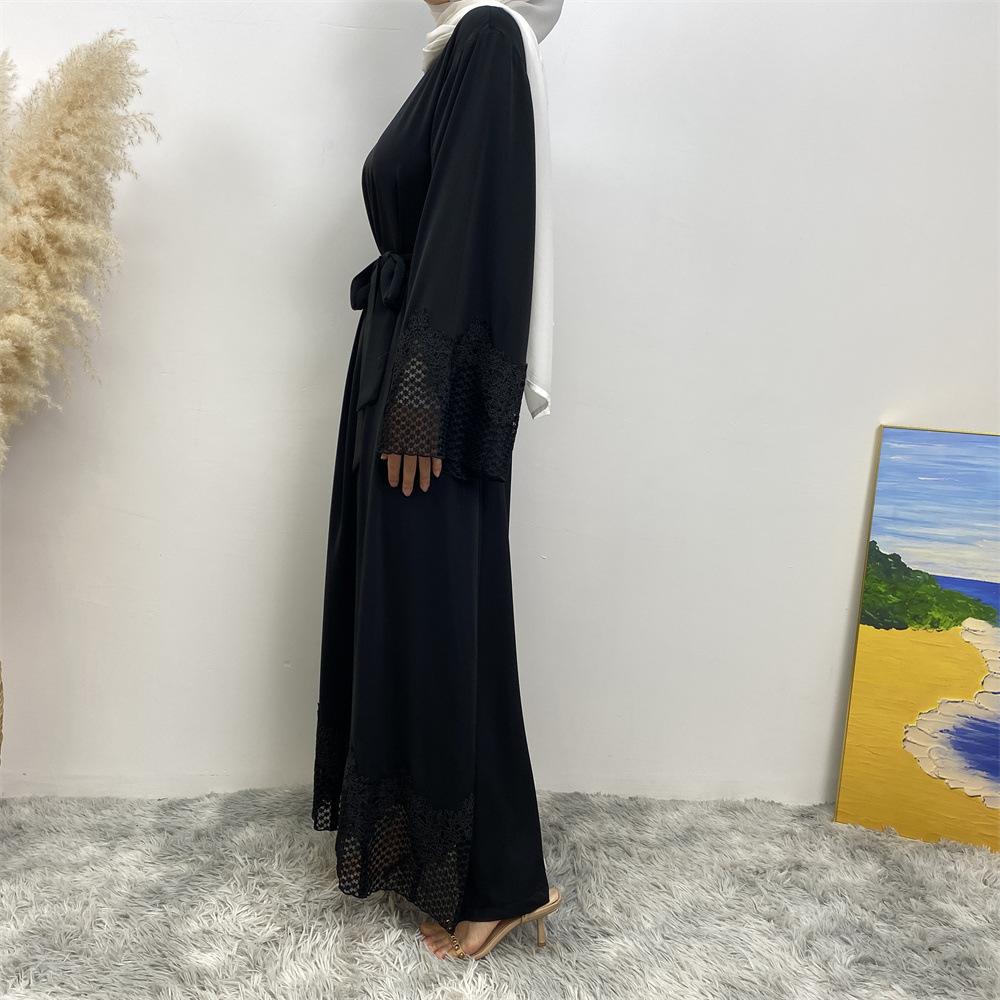 LUMAYA LUMAYA1084 Muslim Fashion Lace Robe Dress