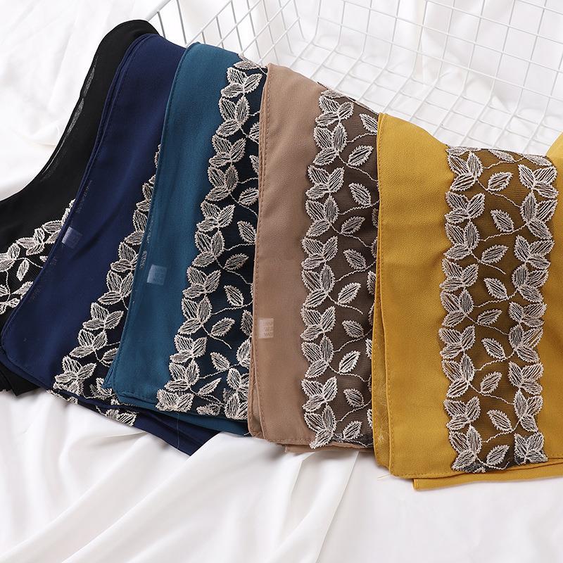 LUMAYA LM1130 Pearl Chiffon Lace Headscarf