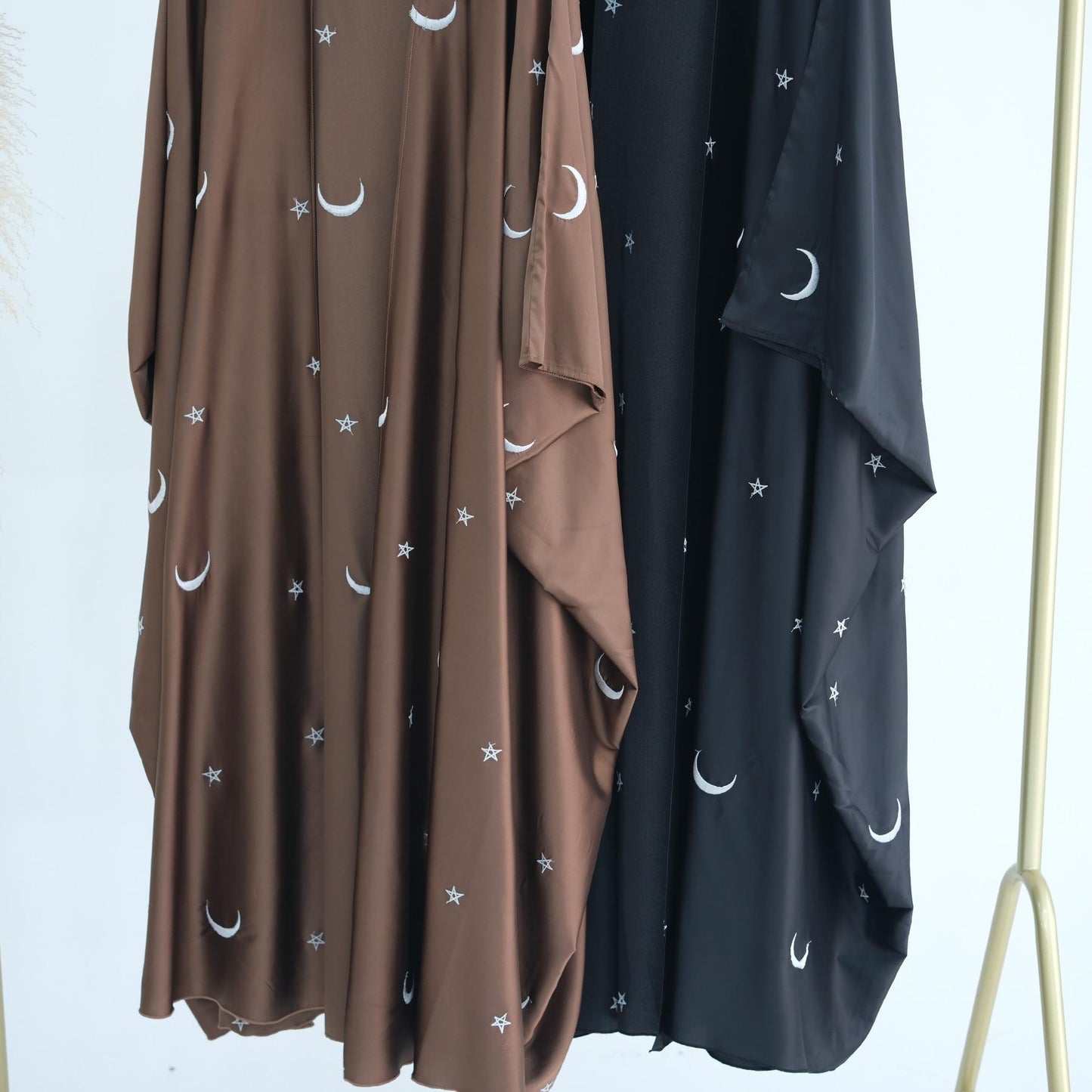 LUMAYA LM1171 Moon Embroidered Robe Kaftan Abaya