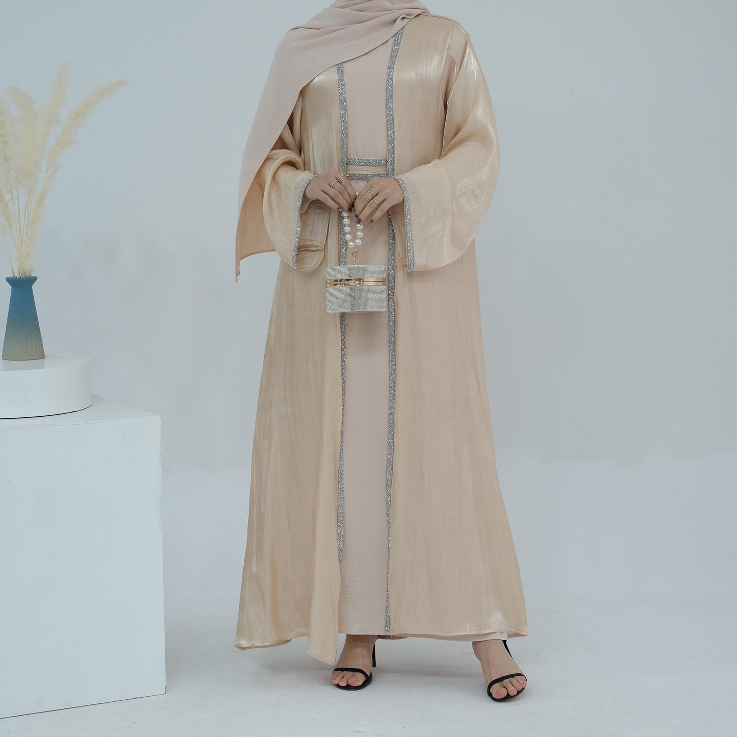 LUMAYA LM1184 2pcs Set Cardigan+Inner Dress