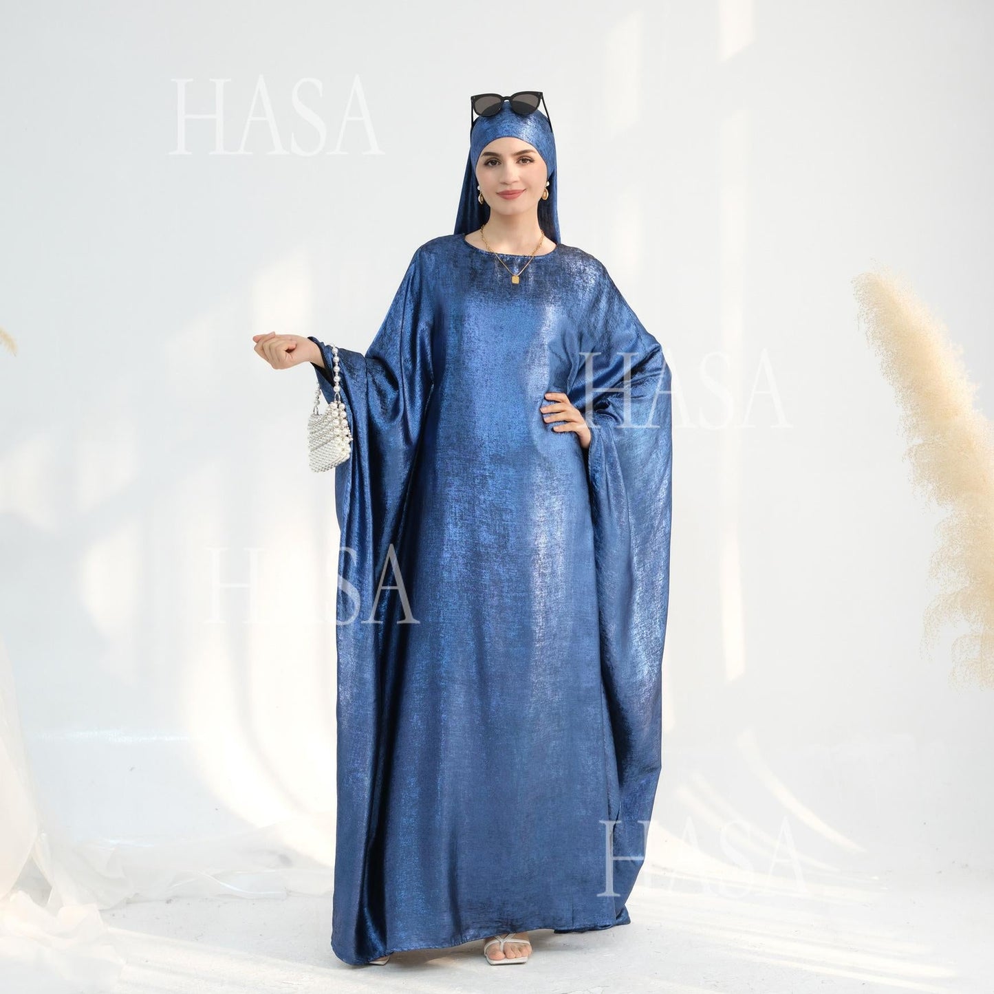 LUMAYA5879 Light-sensing Two-piece Dress | with Headscarf Design, The Overall Matching Is More Worry-free