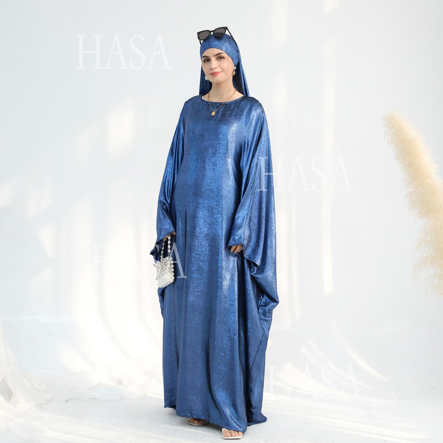 LUMAYA5879 Light-sensing Two-piece Dress | with Headscarf Design, The Overall Matching Is More Worry-free