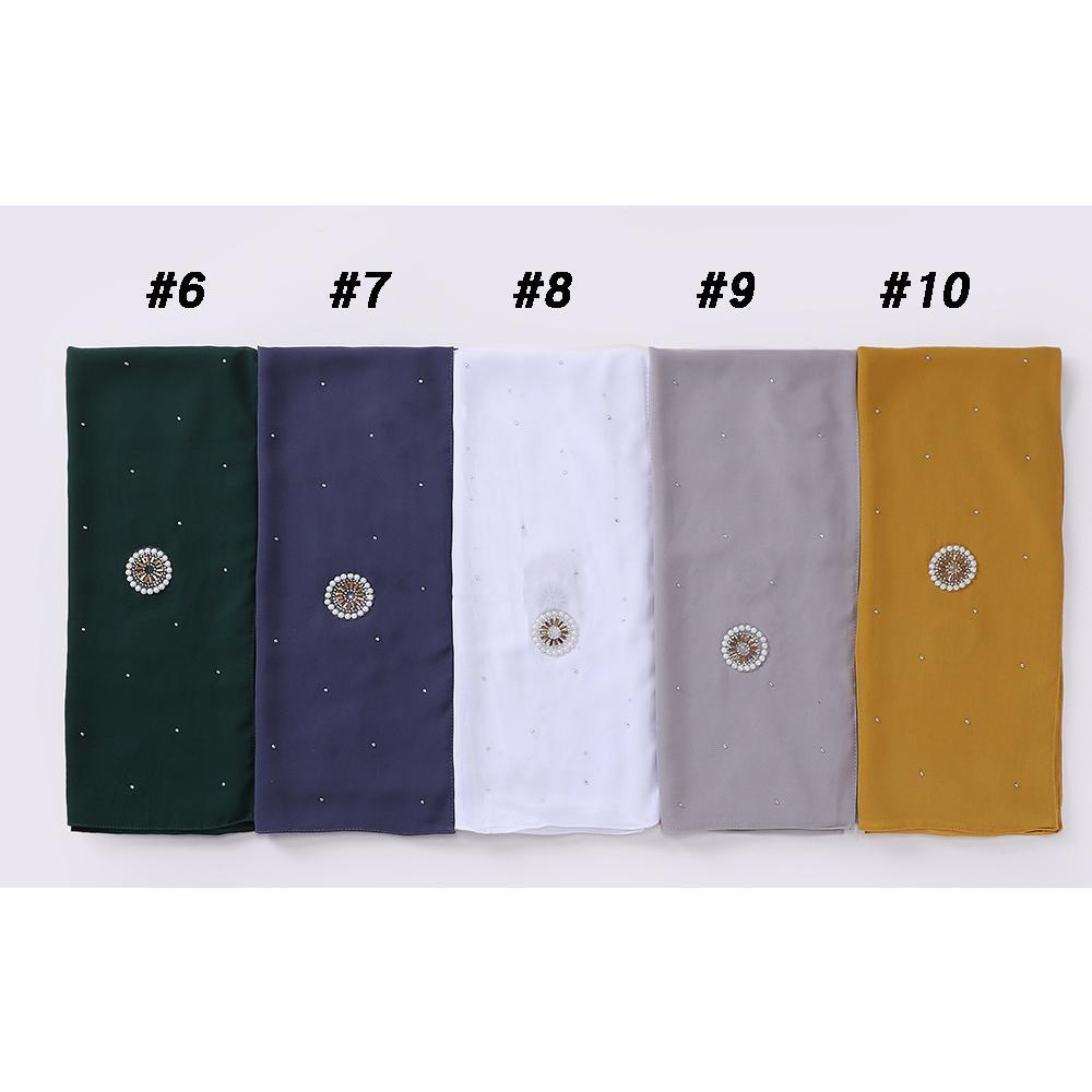 LUMAYA LM1126 Pearl Chiffon Baotou Scarf