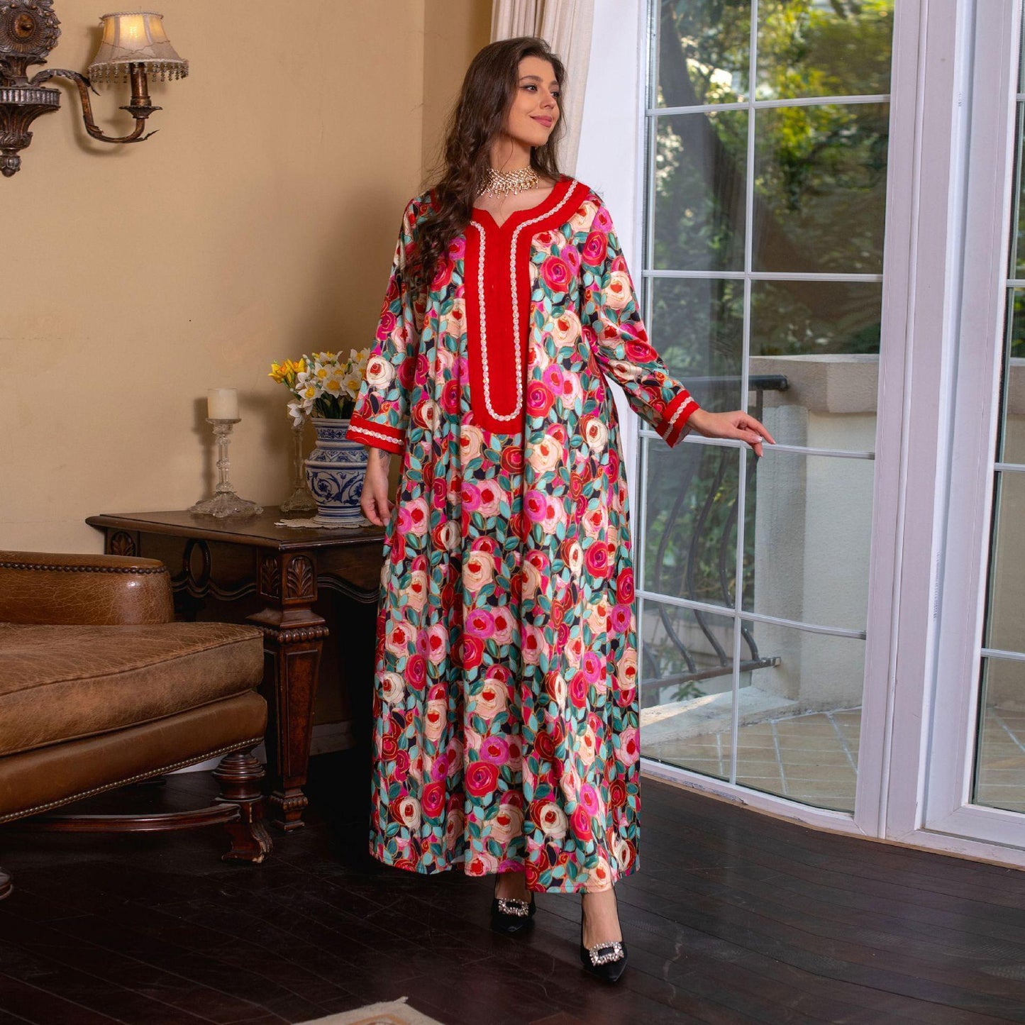 LUMAYA LUMAYA1073 Fashionable Embroidered Dress