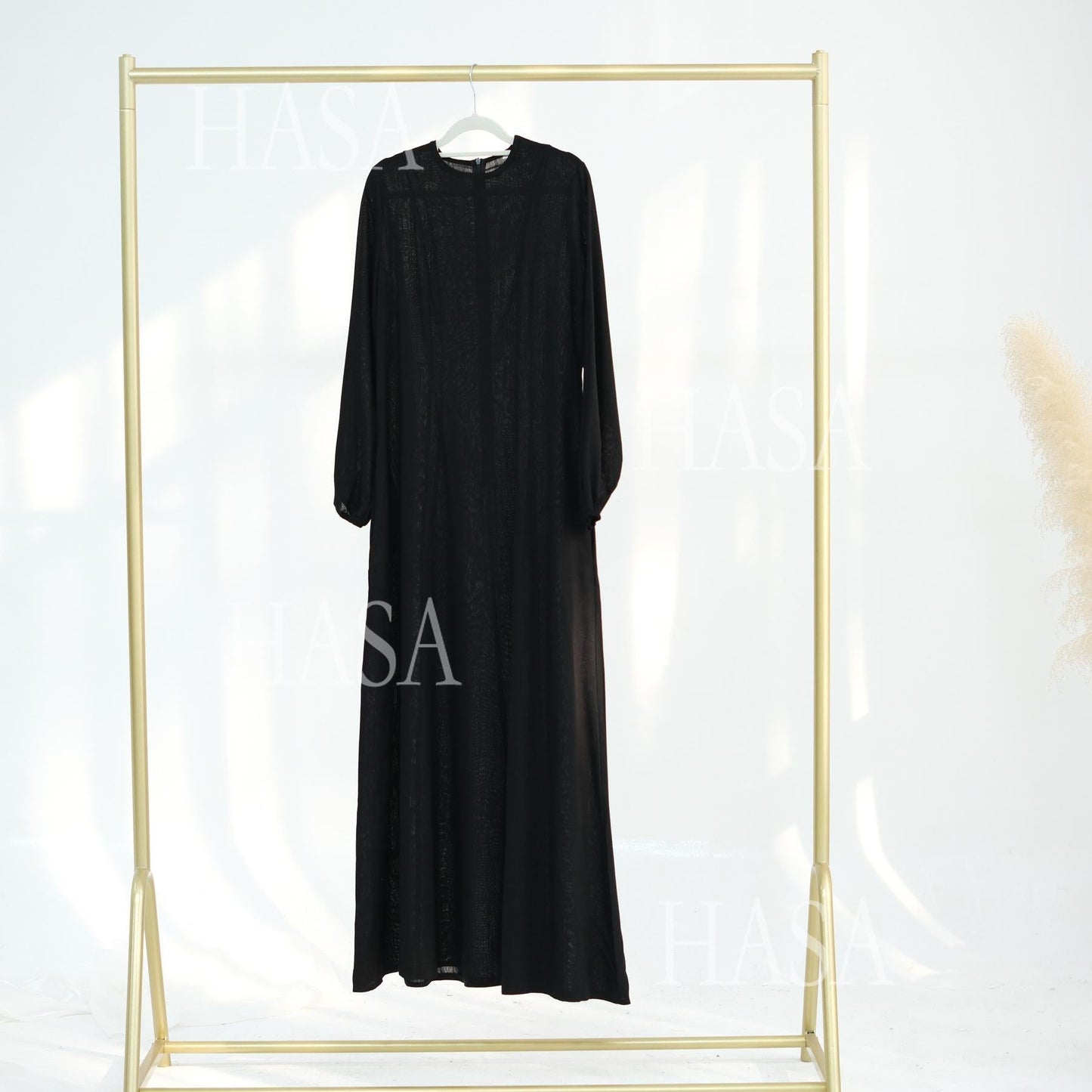 LMSA LM5868 Solid Color Swing Comfortable  Dress Robe Waist Cinching