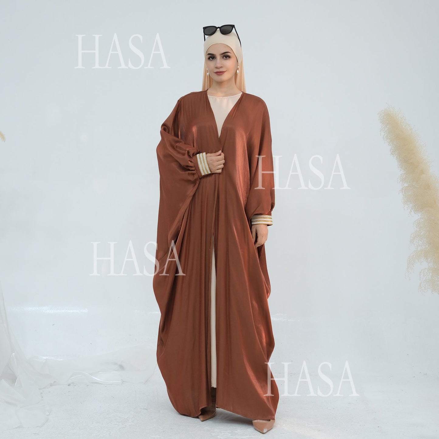 LUMAYA5873 Temperament Cardigan Long Coat Exquisite Trim To Create Elegant Style