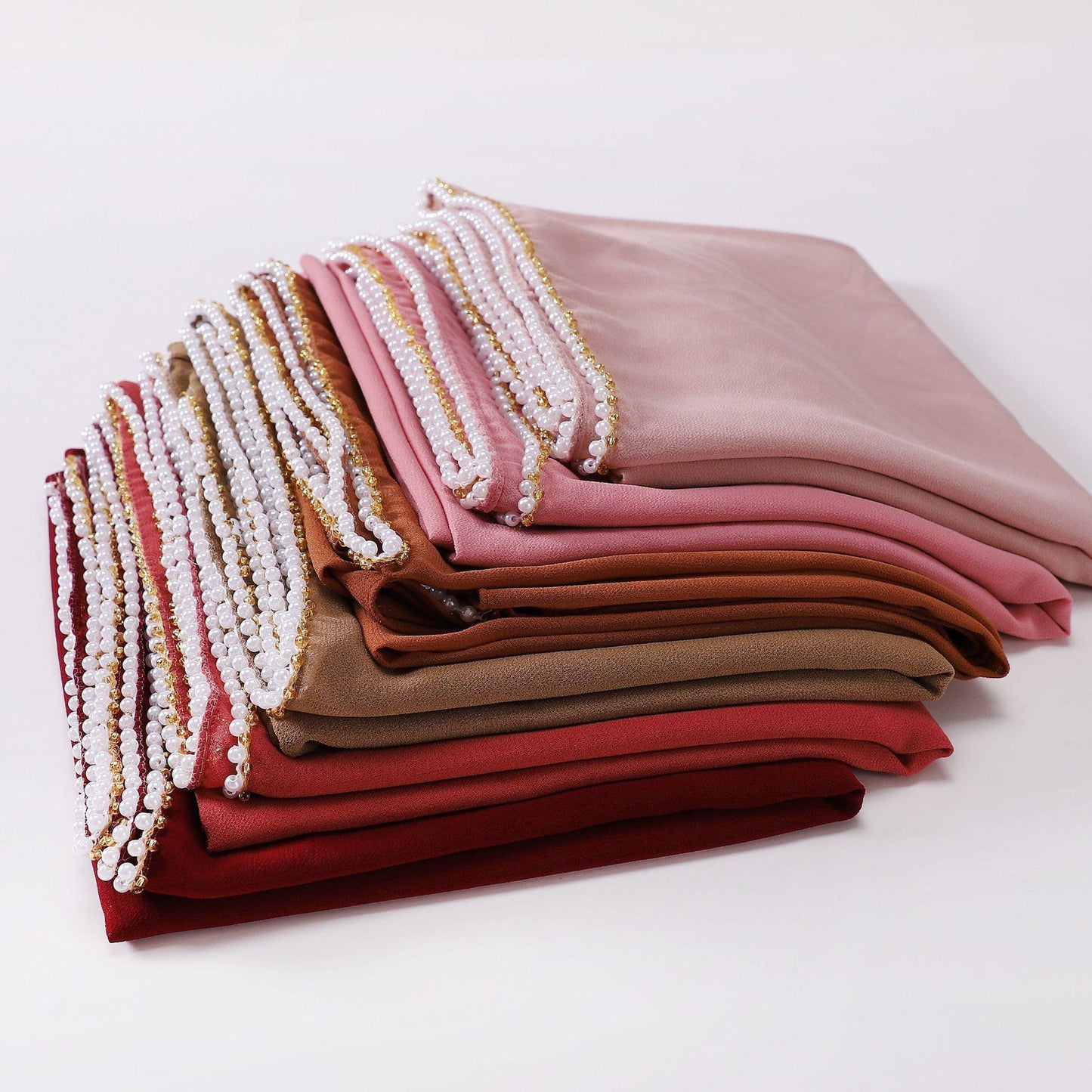 LUMAYA LM1116 Pearl Chiffon Headband Hijab