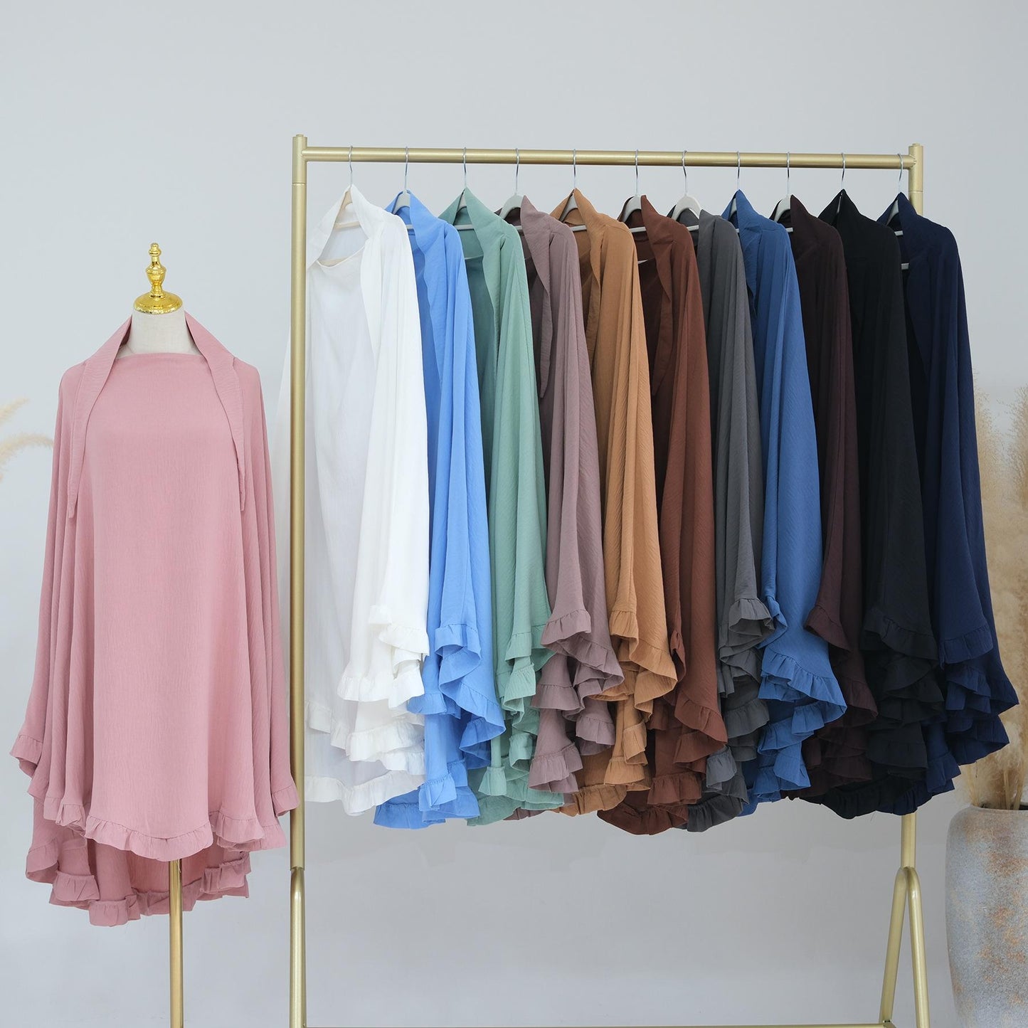 LUMAYA LUMAYA0993 Solid Color Headscarf