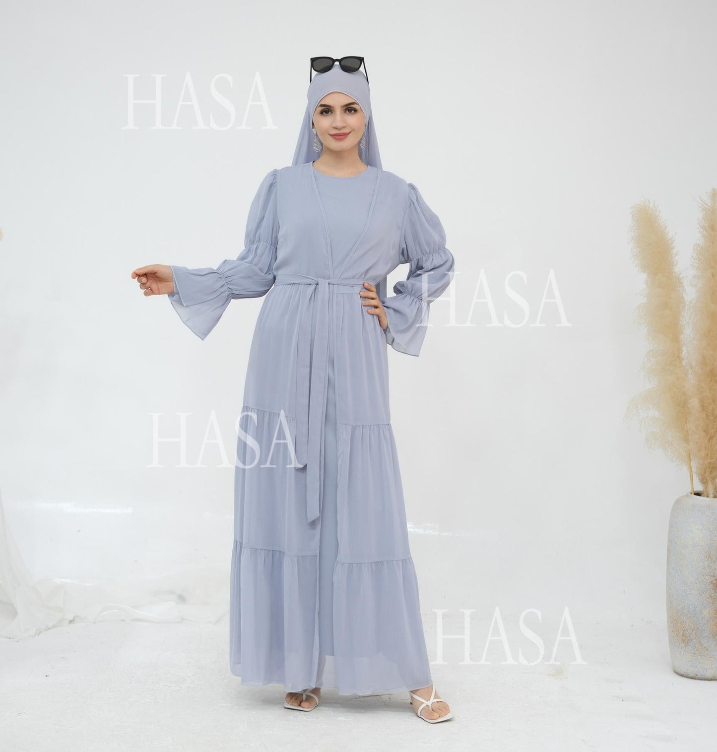 LUMAYA5880 Chiffon Texture Layered Design, A Two-way Dress Suitable for Both Daily and Formal Occasions