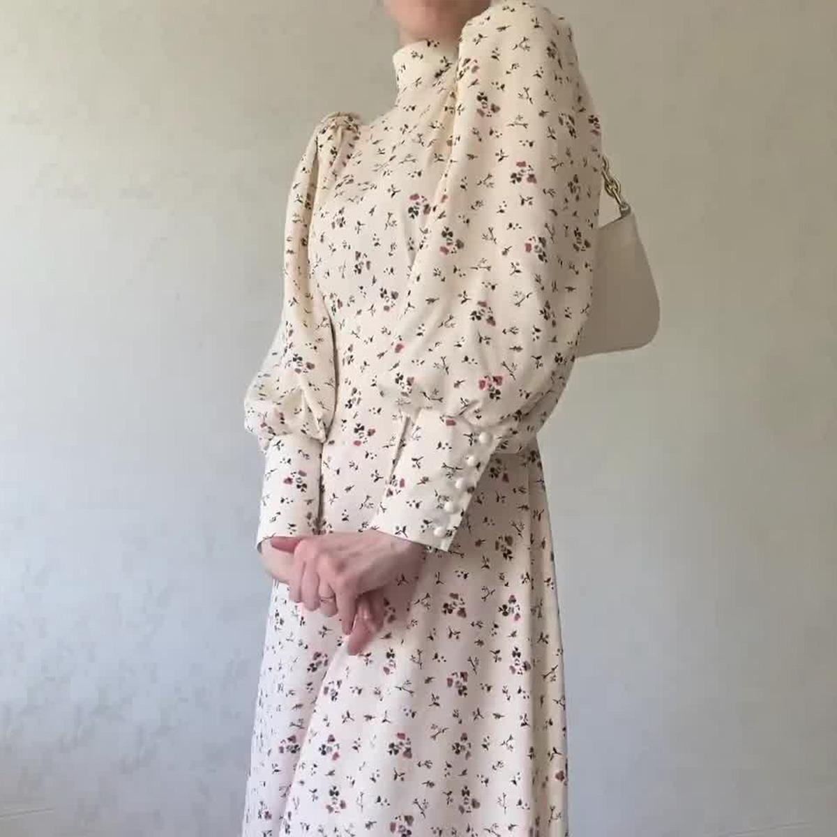 LUMAYA LUMAYA1027 Lace Up Floral Dress Long Skirt