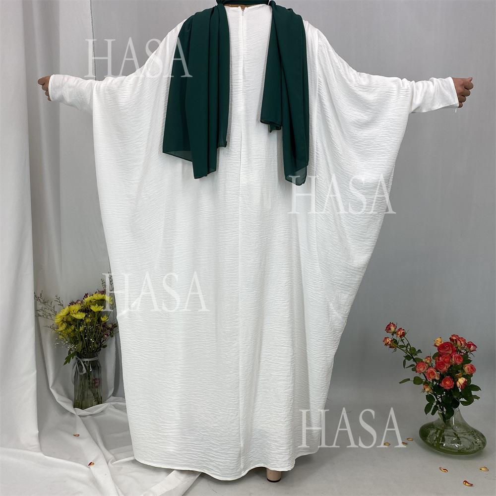 LM6586 Loose Turkish Pleated Dress, Fashionable Long Design
