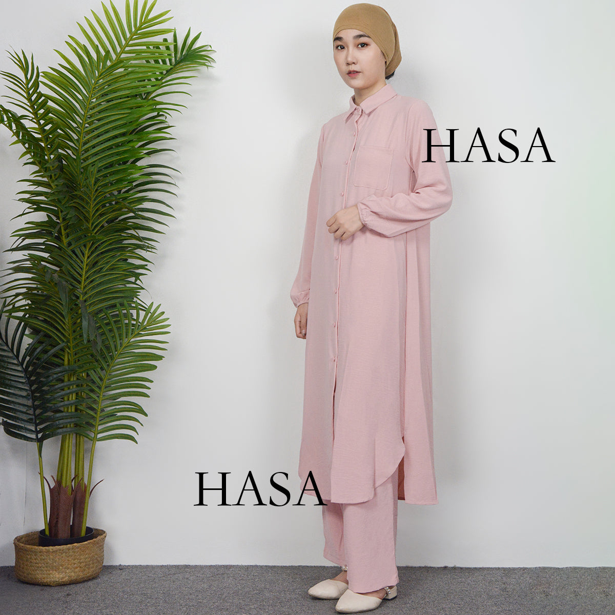 HAYA0628 HAYA  Crepe women's two-piece suit