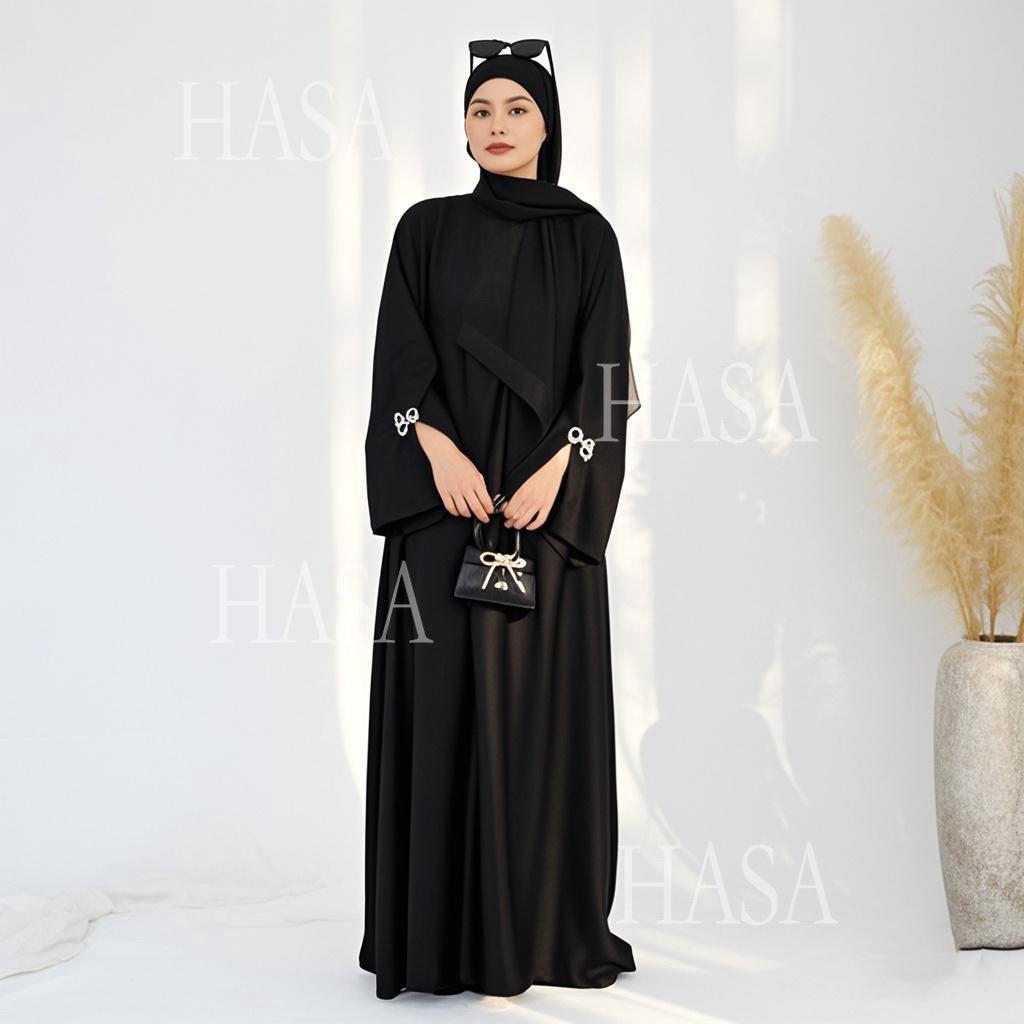 LUMAYA5867 Bow-knot Cuff Long Skirt | Elegant and Radiant