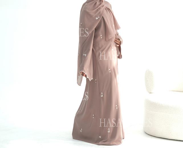 LUMAYASASERIES LUMAYA6682 Embroidered Floral Pattern Long Cardigan