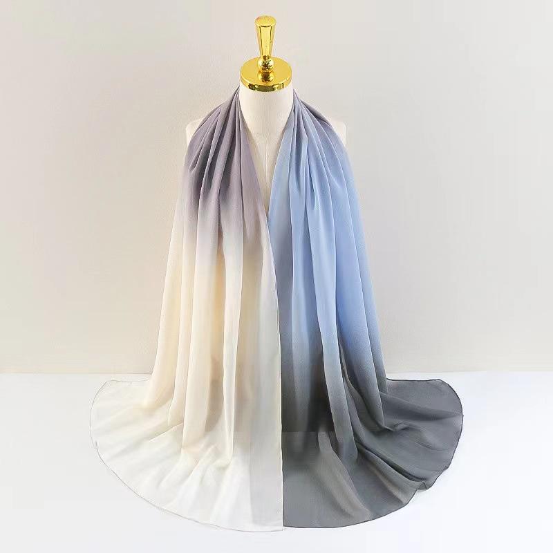LUMAYA LM1148 New Gradient Chiffon Headscarf