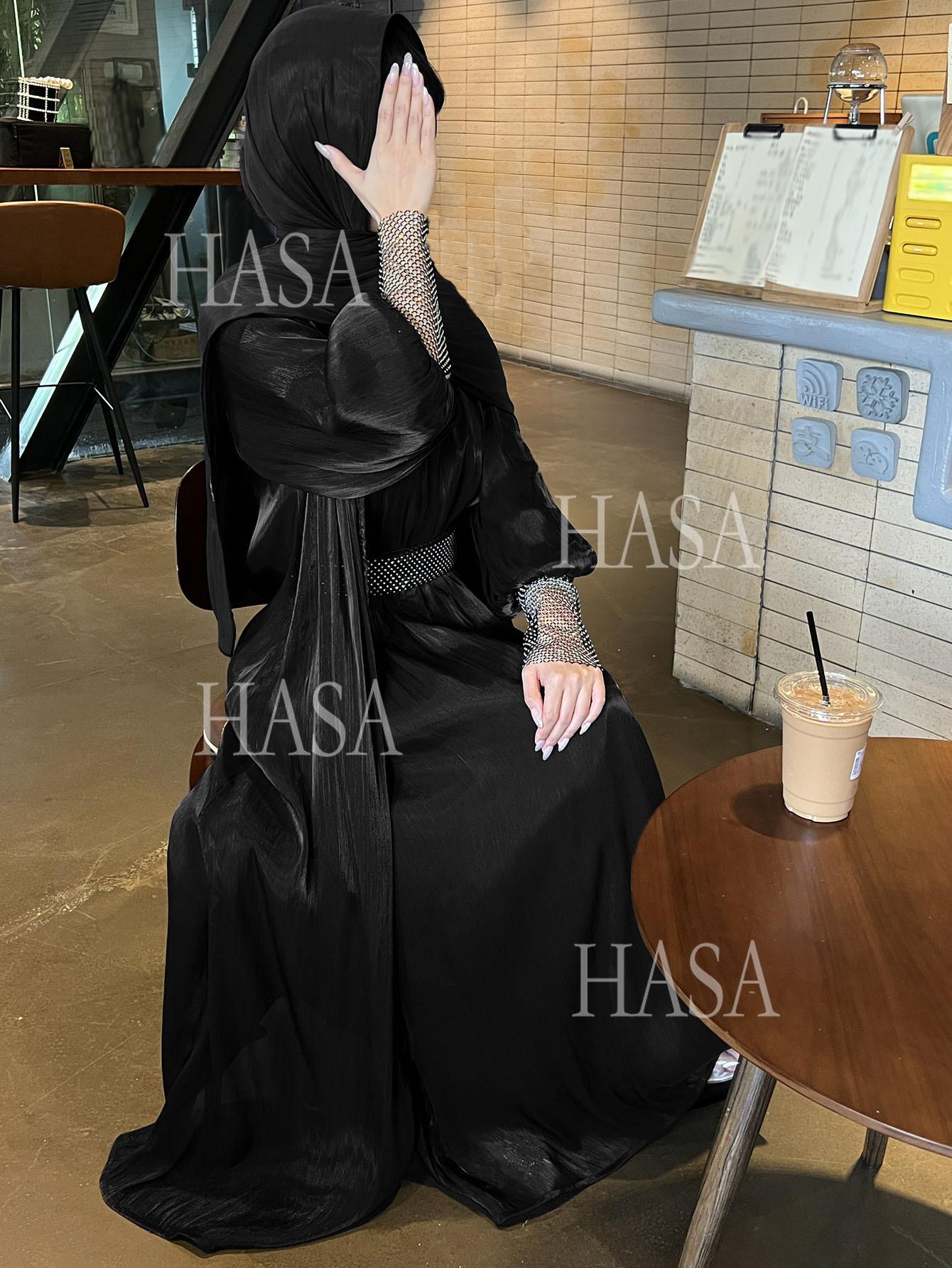 LUMAYA6481  Chiffon Robe 4 - Piece Set for Graceful Look