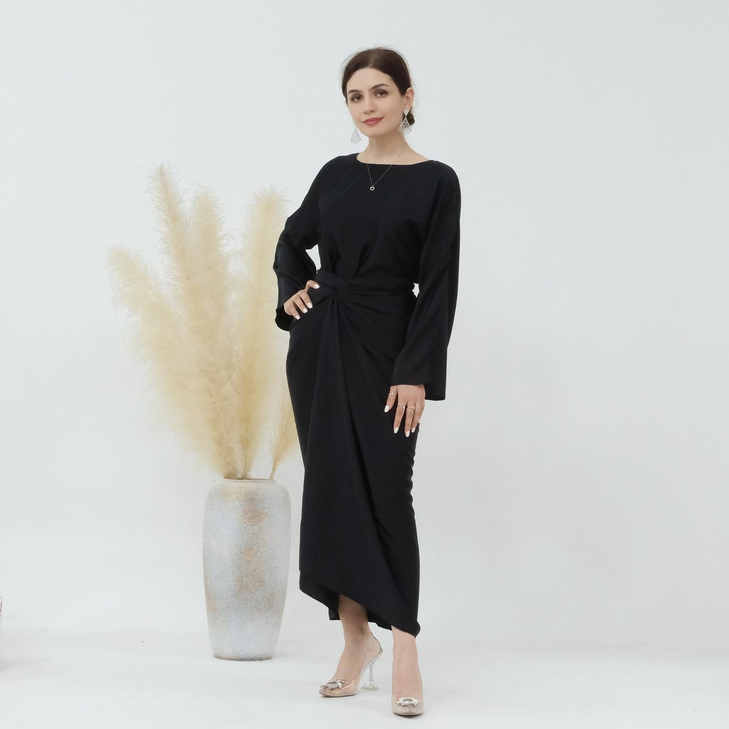 LUMAYA LUMAYA1010 2PCS Set Fashion Top and Skirt