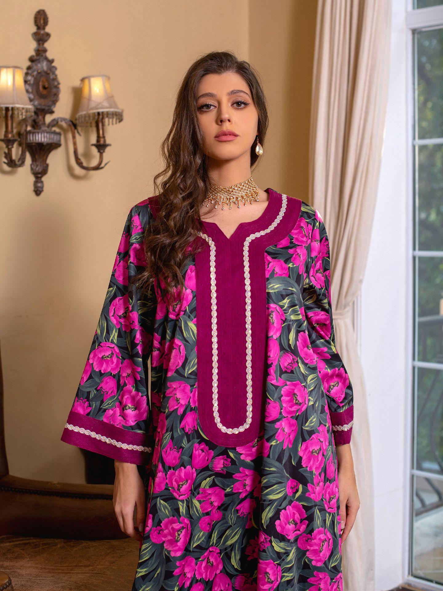 LUMAYA LUMAYA1072 Fashion New Product Hot Diamond Printed Dress