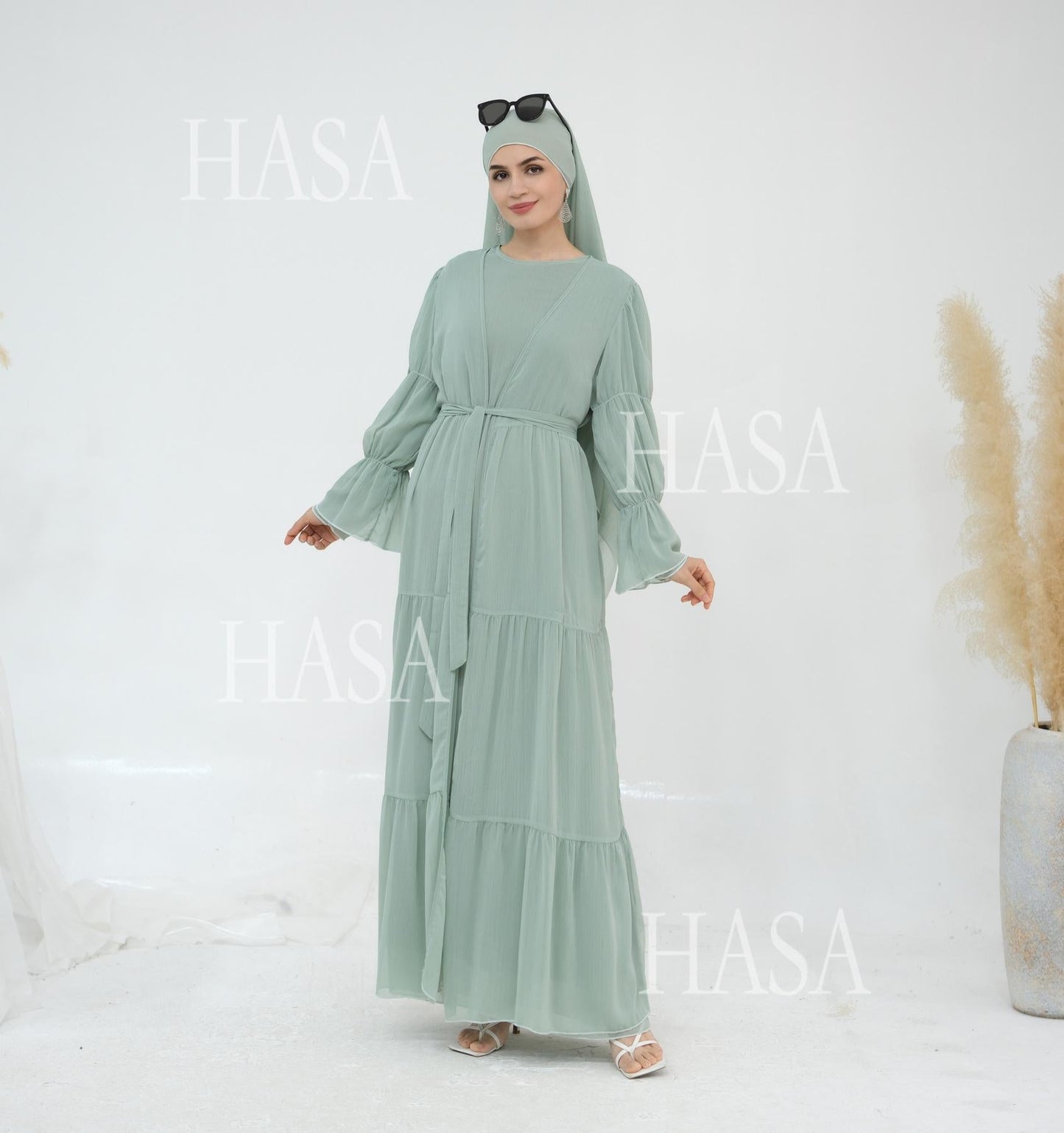 LUMAYA5881 Simple Two-piece Suit, A Dress Combination TLUMAYAt Combines Comfort and Elegance closed abayas