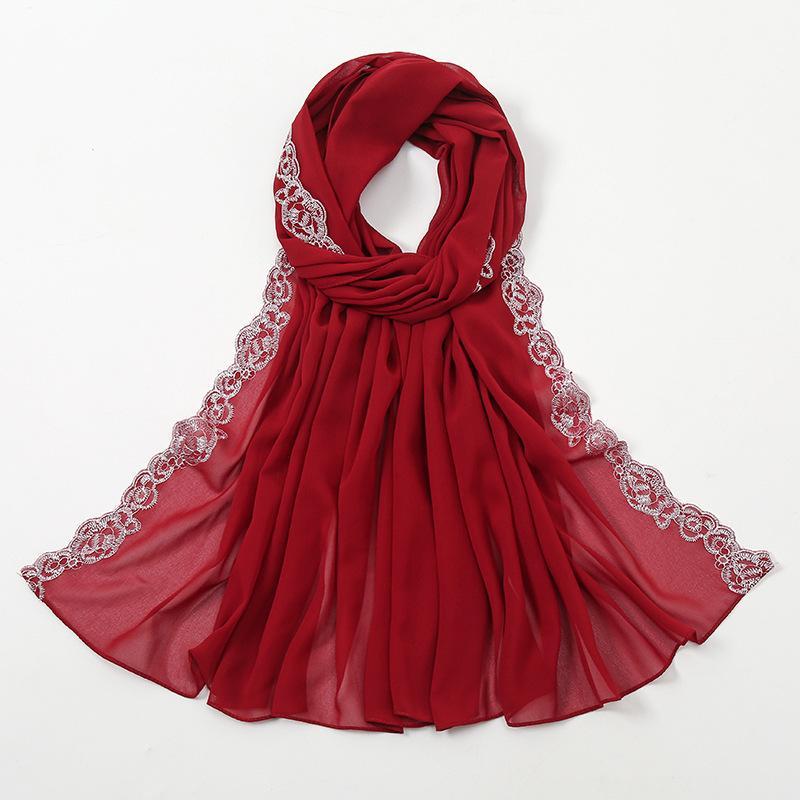 LUMAYA LM1124 Chiffon Fashion Lace Scarf